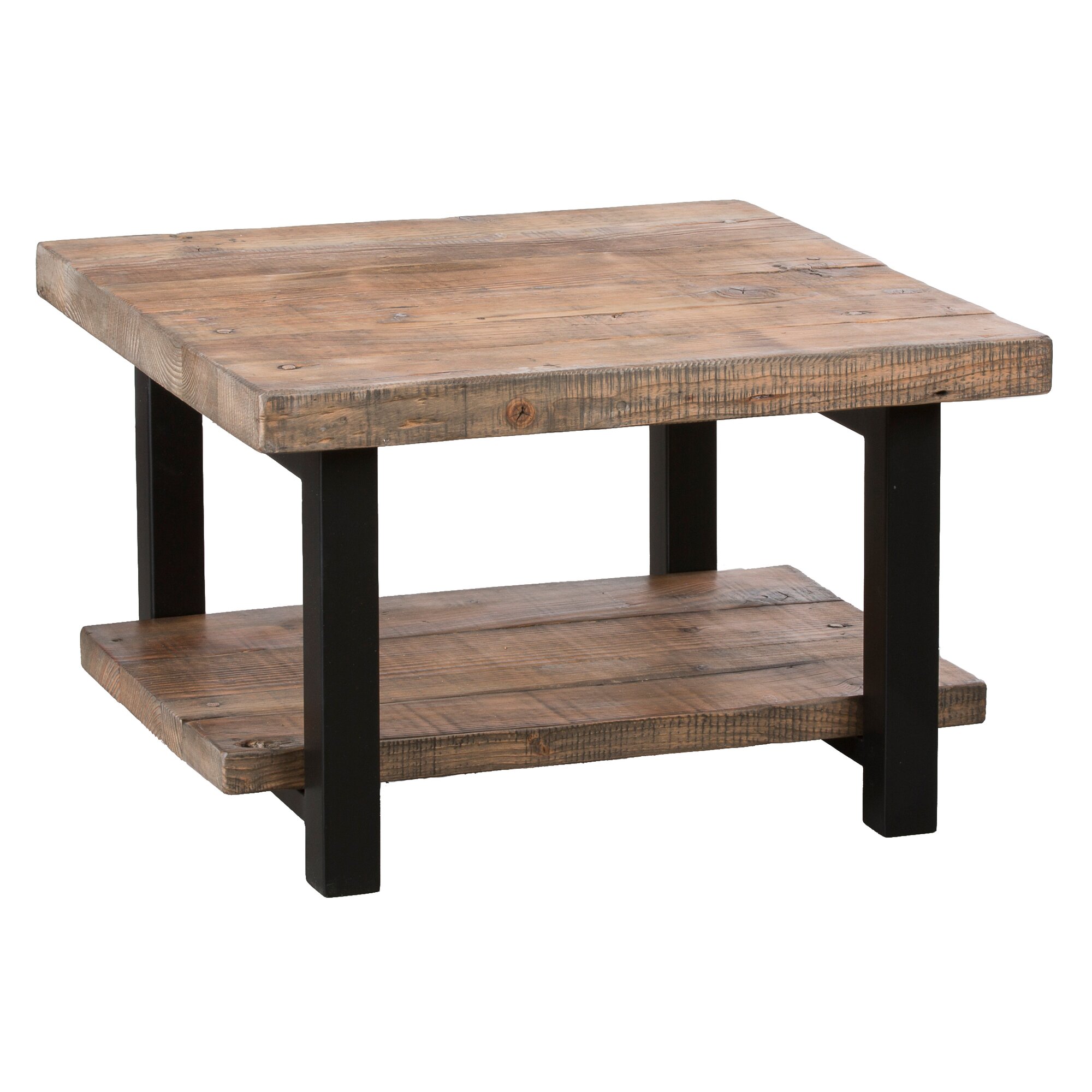 Loon Peak Somers 27" Reclaimed Wood Square Coffee Table & Reviews Wayfair